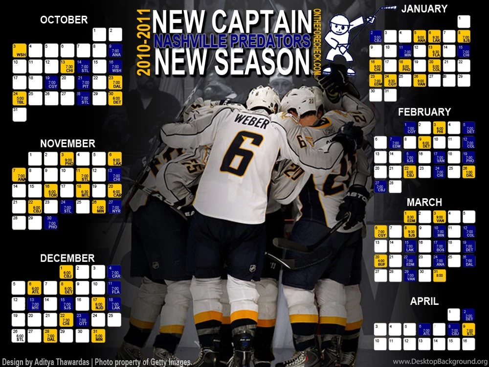 2010 2011 Nashville Predators Season Schedule Wallpapers On The ...