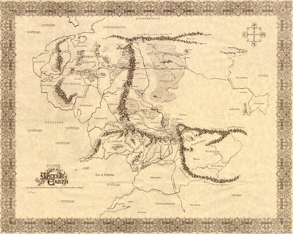 War In Middle Earth Map Fantasy Lord Of The Rings Wallpapers Image