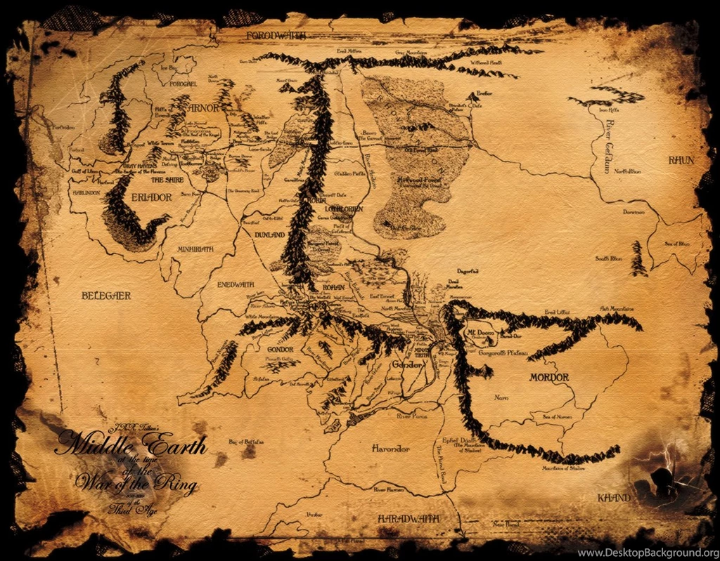 Middle earth Map By Kilbeth On DeviantArt