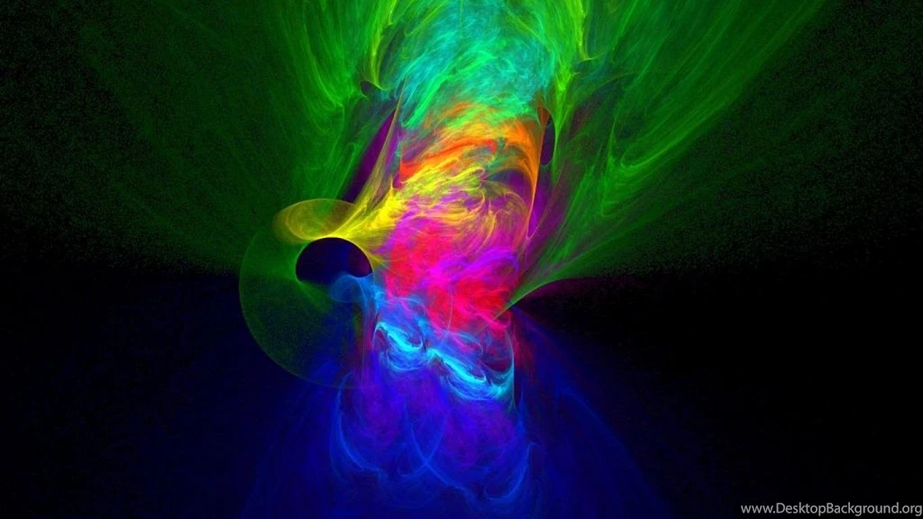 Psychedelic Color Swirl Abstract Colorful Fog Or Smoke HD ...
