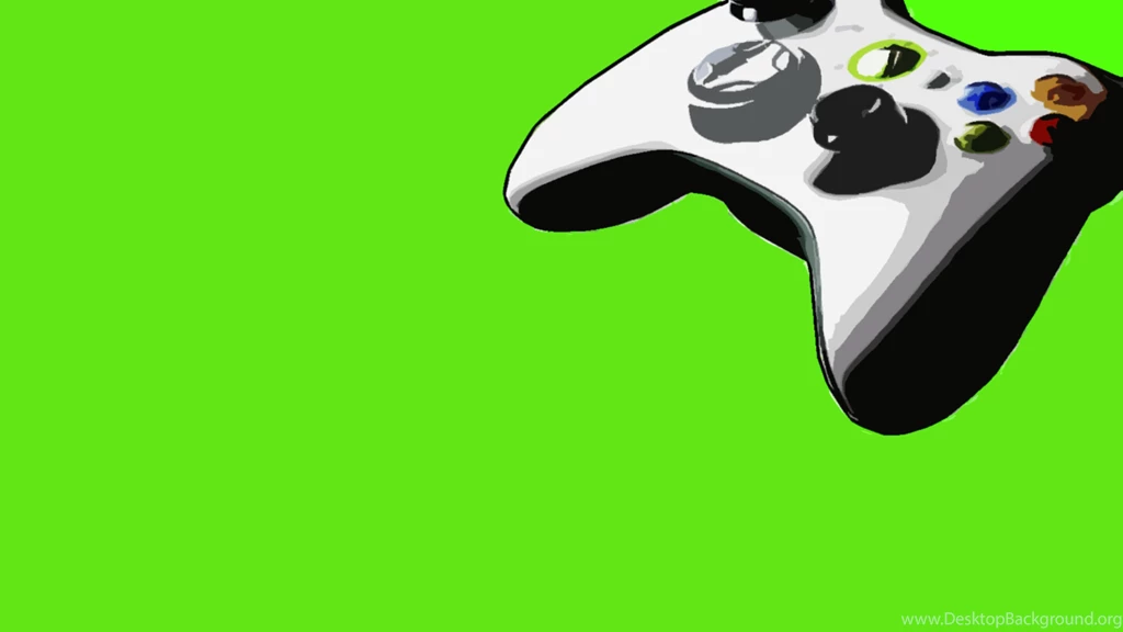 Green Video Games Xbox Controllers 360 Backgrounds Videogames