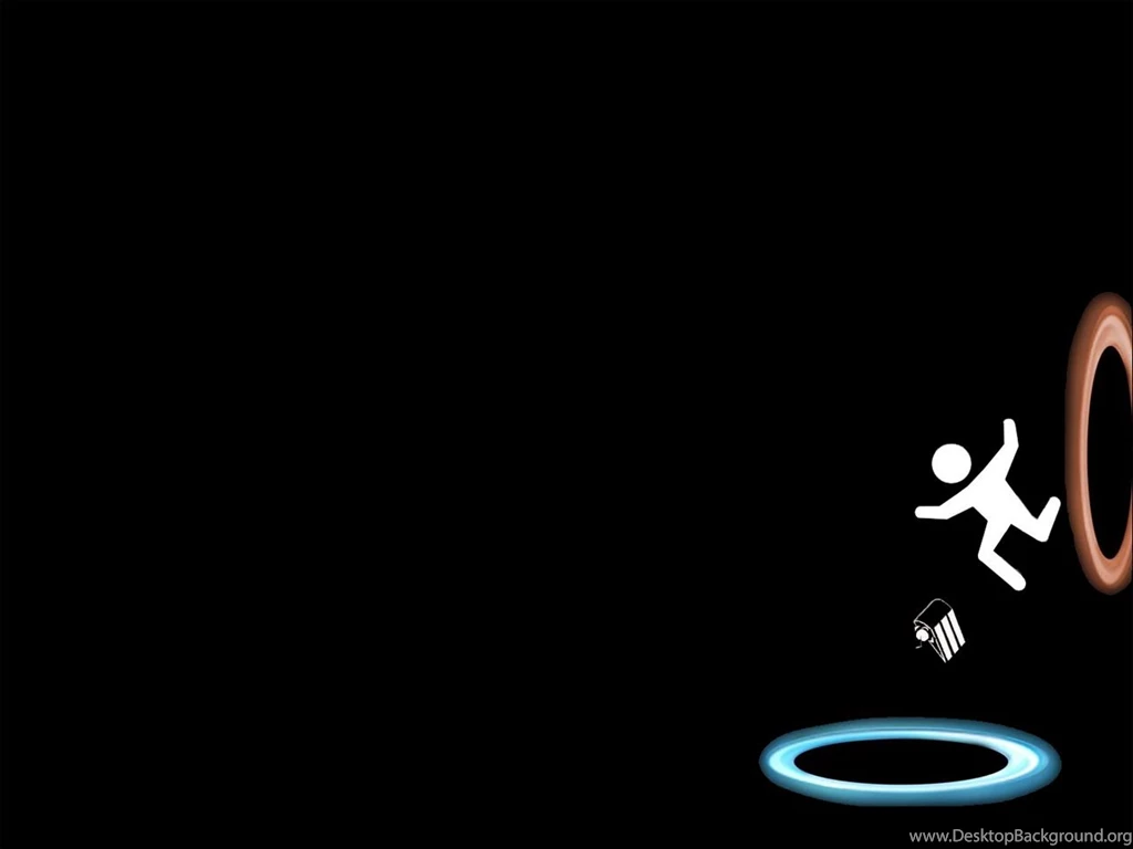 Portal Simple Backgrounds Video Games Wallpapers (