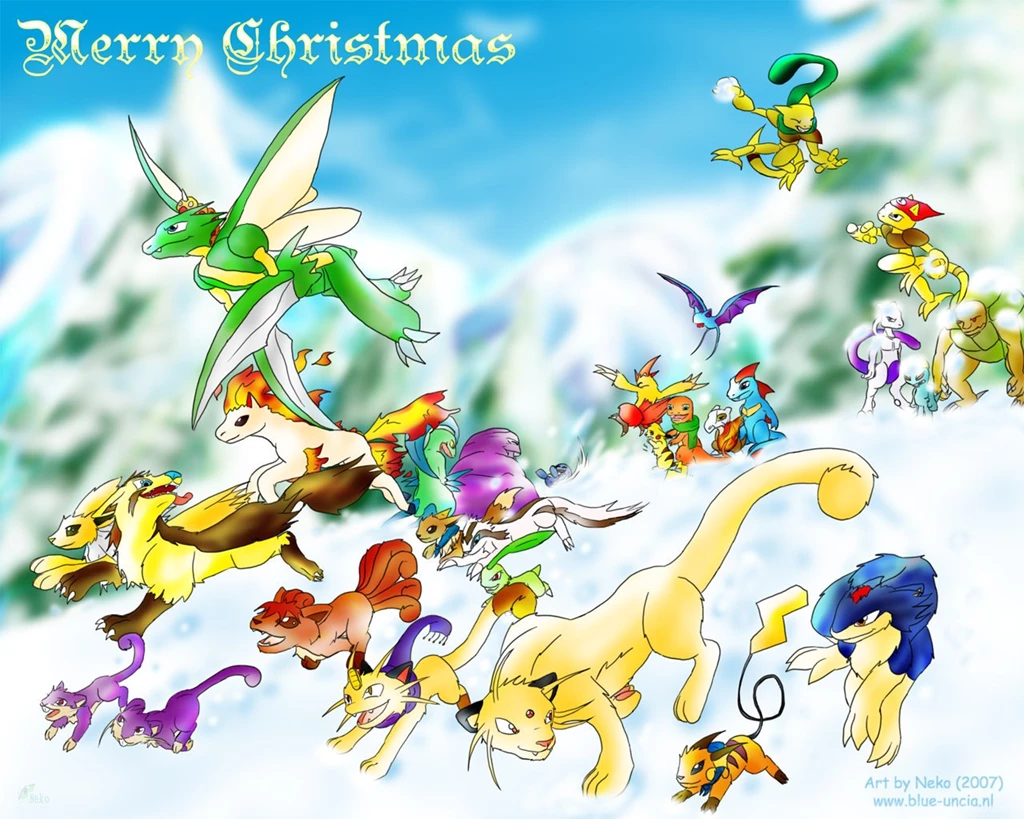 Pokemon Christmas By Akelataka On DeviantArt