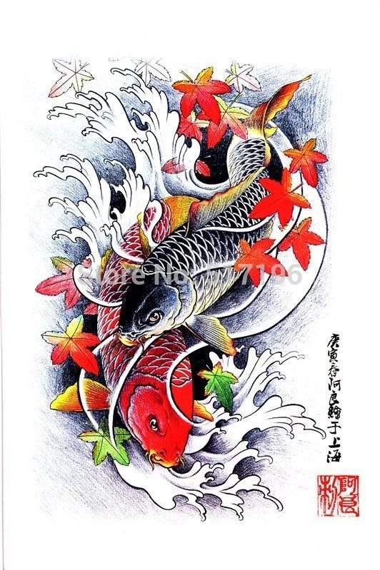 Aliexpress.com : Buy PDF Format Tattoo Book 60pages Beautiful KOI ...