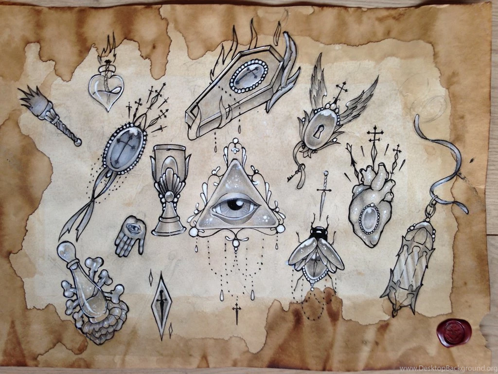 Neo Traditional Tattoo Flash By Pasquale tattoo On DeviantArt