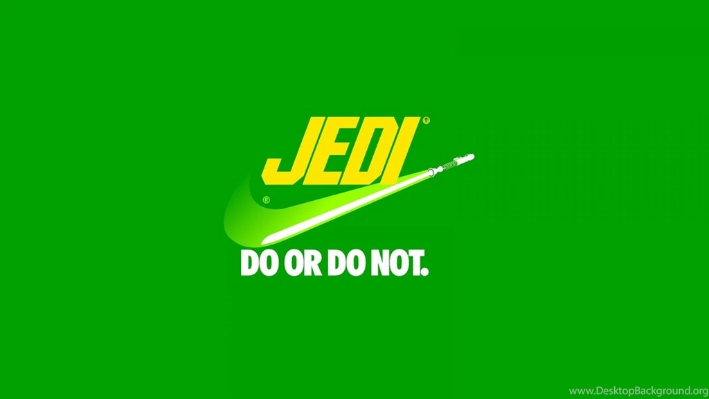 Star Wars Minimalistic Front Jedi Parody Nike Logos Wallpapers