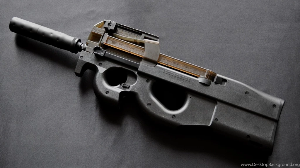 Guns Weapons P90 Smg Suppressor Fn