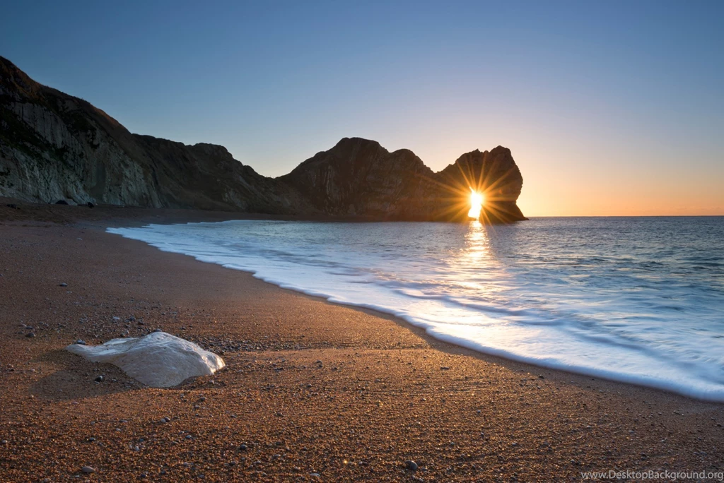 England Jurassic Coast Rocky Gate Durdle Door Beach Morning Light ...