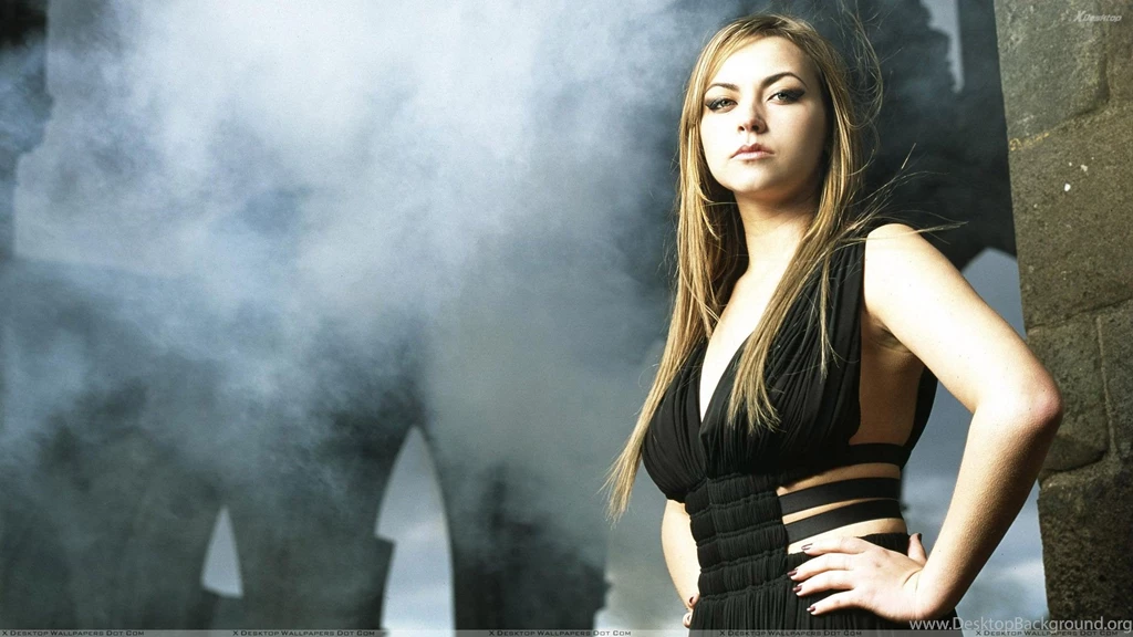 Charlotte Church Thinking In Black Dress Photoshoot Wallpapers