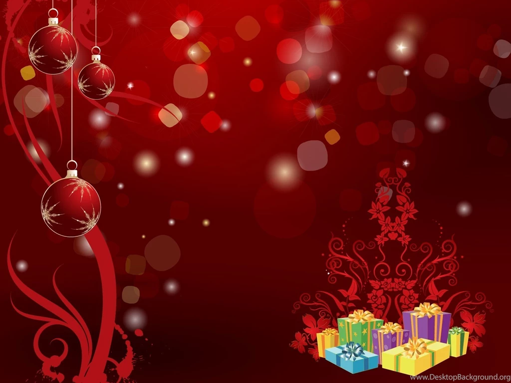 Merry Christmas Holiday Vacation Gifts Tree Happy Beautiful Santa ...