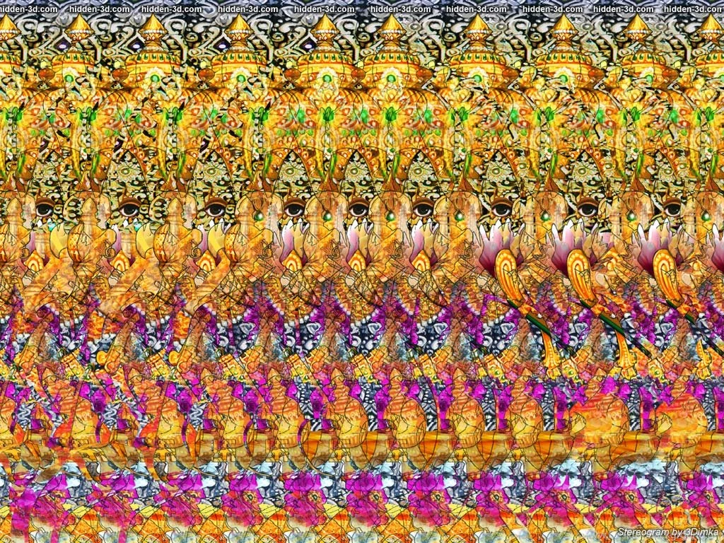 Wallpapers Stereogram Pod S Ver Figuras Tridimensionales 1024x768 ...
