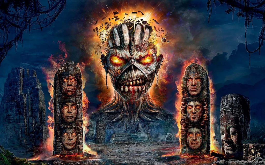 Download Wallpapers 3840x2400 Iron Maiden, Ruins, Monster Ultra HD ...