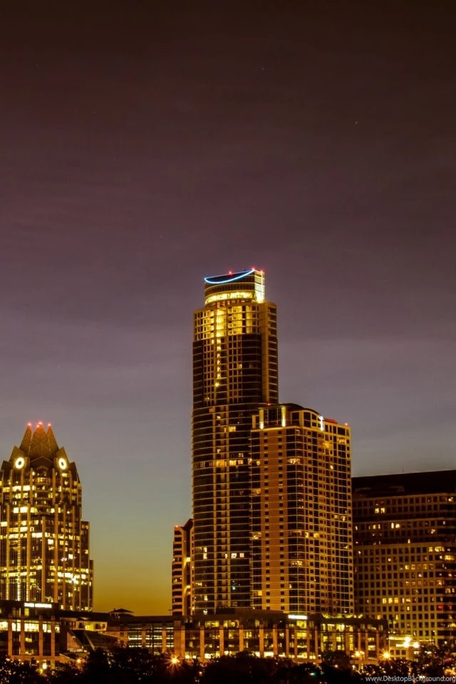 Austin Skyline At Night Mobile Wallpapers Mobiles Wall Desktop Background