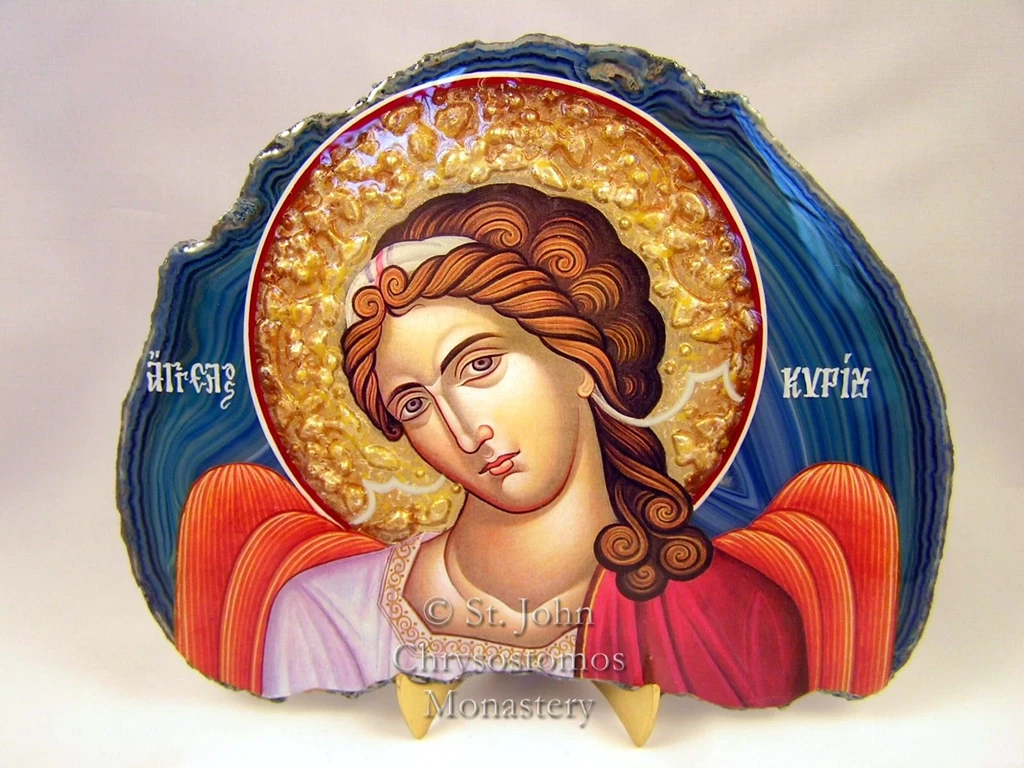 Mineral (Geode) Icons St. John Chrysostomos Greek Orthodox Monastery
