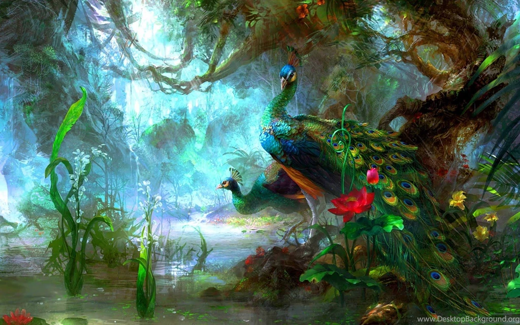 Blue Peacock