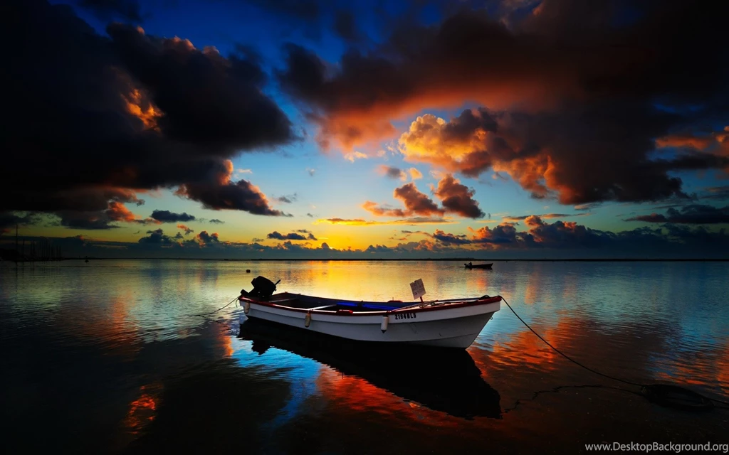 Personal, Boats, Wallpaper, Lake, Twilight, Boat, Sizes (