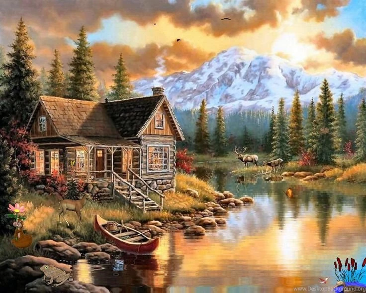 Paintings Of Natur Abstract On Canvas For Kids Scenes Love Beauty ...