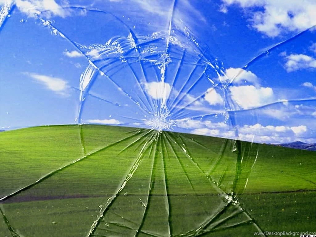 Pics Windows Xp Bliss Broken Screen Landscape Wallpapers