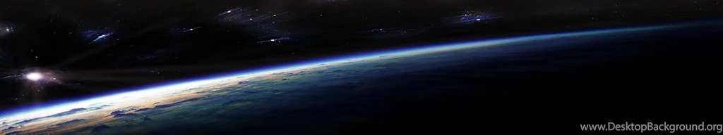 Curvature Of The Earth [5760x1080] : Threescreenwallpapers