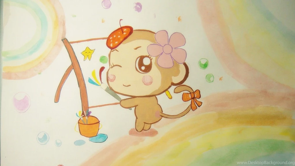 Cute Cartoon Monkey Wallpapers HD, HD Desktop Wallpapers