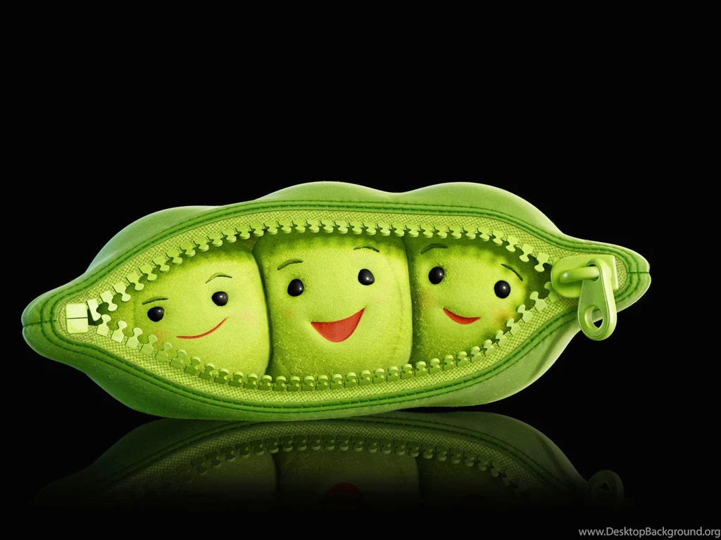 Green Peas Smiling Backgrounds Wallpapers By JennyMari ...