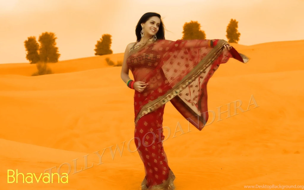 Bhavana Wallpapers In Saree,South Indian Actress Bhavana HD Wallpapers