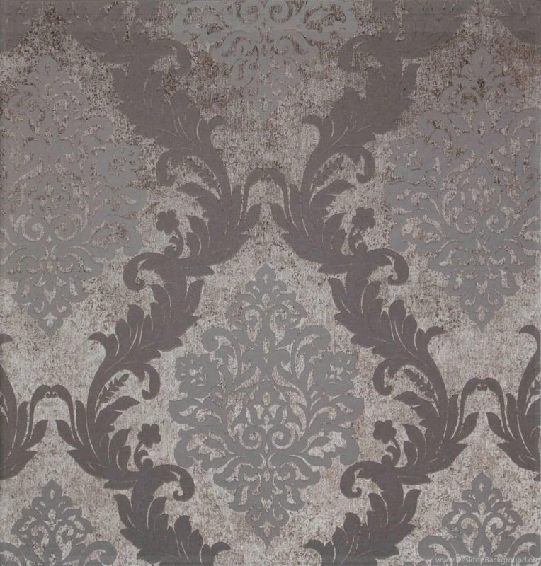Details About 10M Vintage Grey/Silver Damask Embossed Texture ...