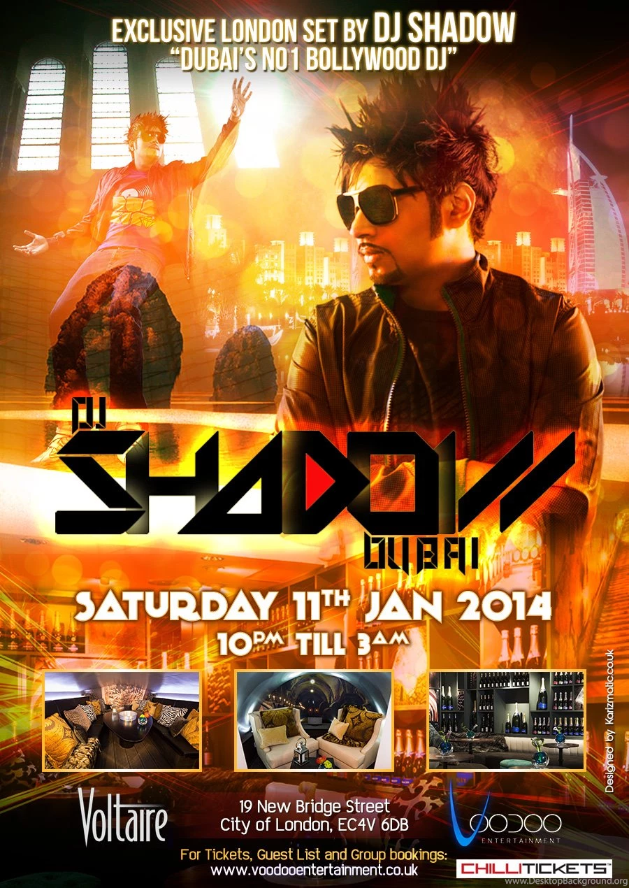 DJ SHADOW DUBAI'S NO1 BOLLYWOOD DJ LIVE @ VOLTAIRE THIS SATURDAY ...