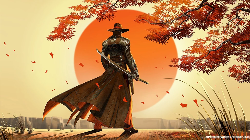 Wallpapers Samurai Art Ukiyo E Hd 1920x1200