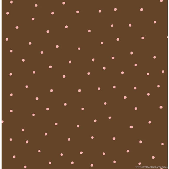 Small Pink Polka Dots On Milk Chocolate Brown Wallpapers RB90821 ...