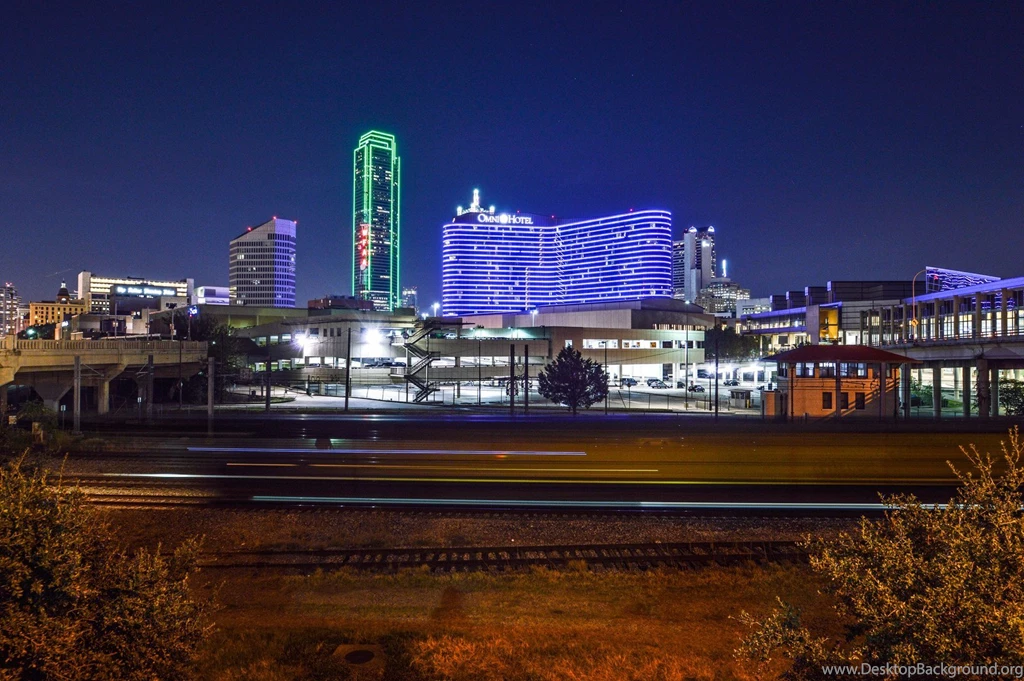 Dallas Architecture Bridges Cities City Texas Night Towers ...