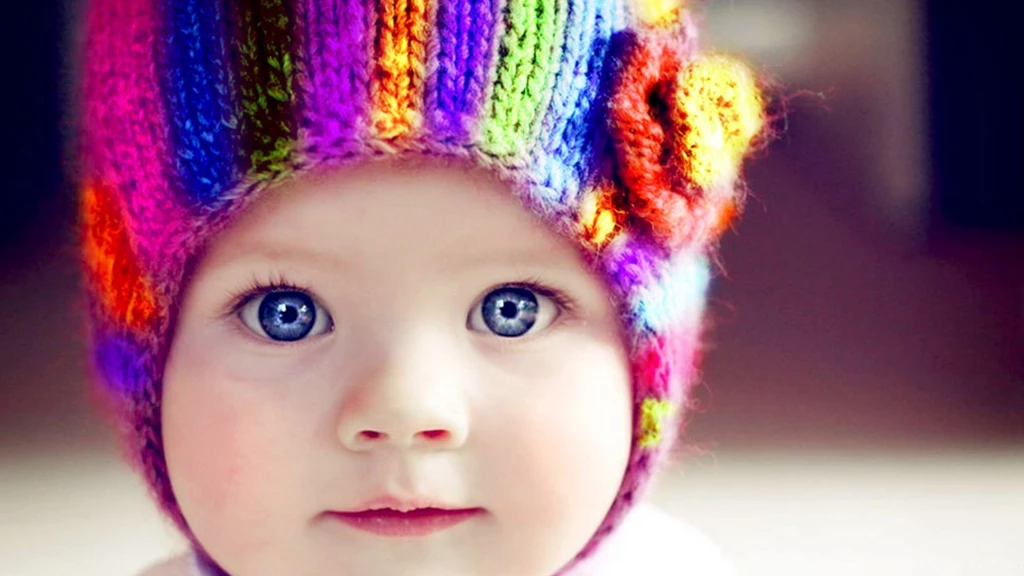 Cute Baby And Colorful Cap Hd Wallpapers   Free Hd Wallpapers