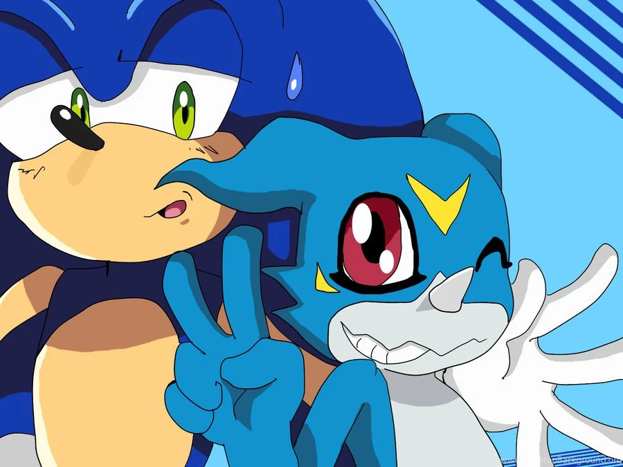 RQ: Sonic And Veemon By Ss2sonic On DeviantArt