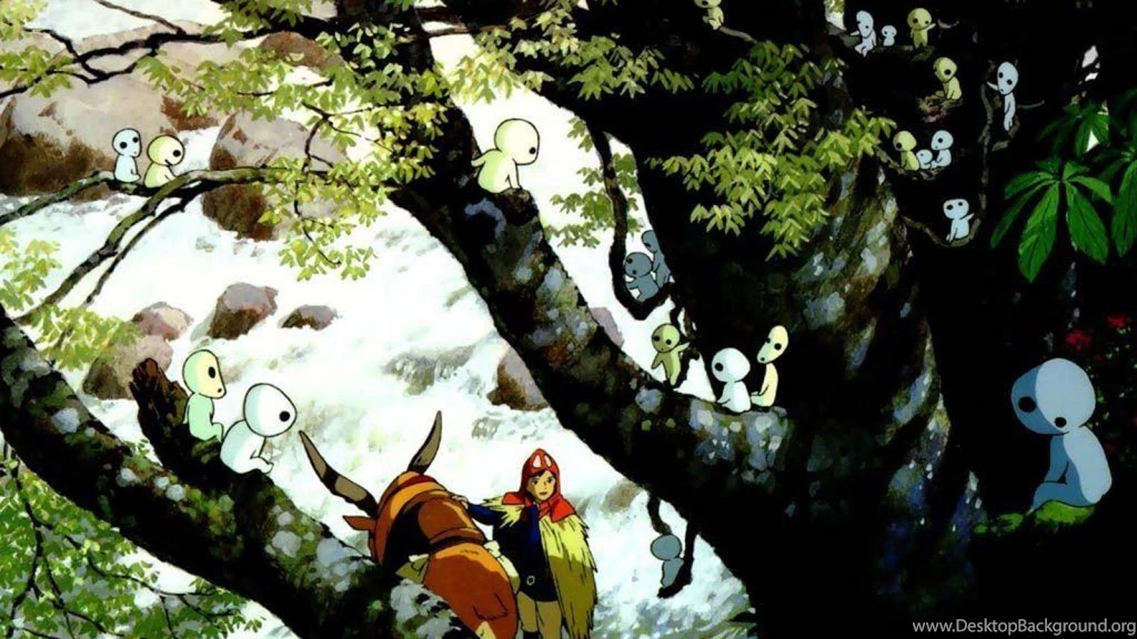 Ashitaka Kodama Princess Mononoke Cartoons Wallpapers (