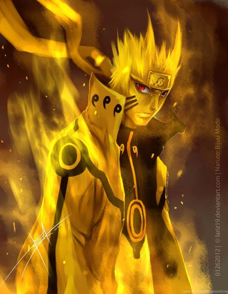 Naruto Bijuu Mode. Looking Badass