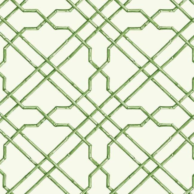 Bamboo Trellis Wallpapers In Green Design By York Wallcoverings ...