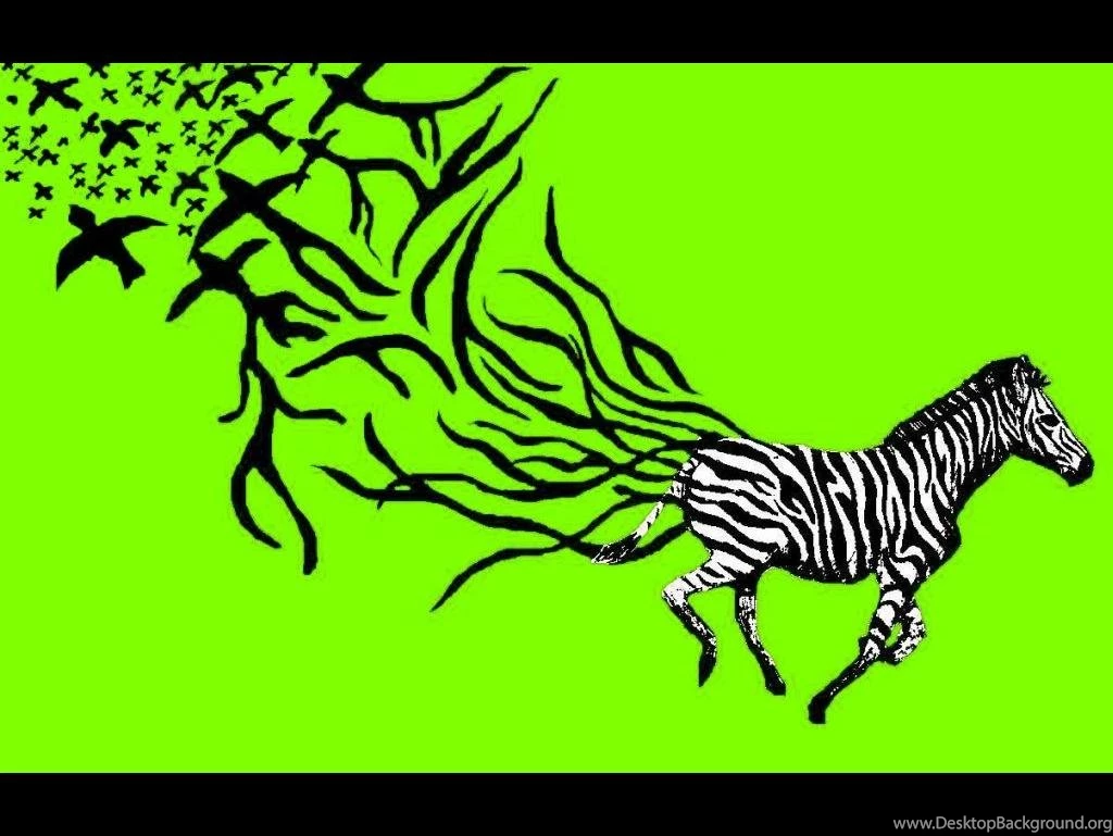 Zebra Wallpapers Yellow Green By Butterflywisper On DeviantArt