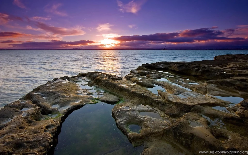 Desktop Wallpapers · Gallery · Nature · Mediterranean Sea At Sunset ...