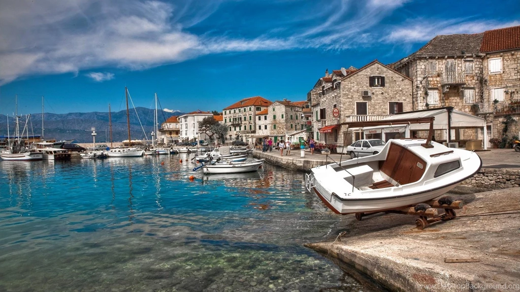Boats Croatia Mediterranean Sea Brač Dalmatia Adriatic Wallpapers ...