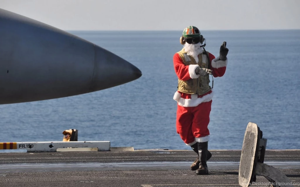 Santa In The Navy Desktop Wallpapers