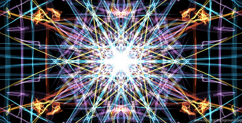 Fractal Psychedelic Color Pattern Bright Light Wallpapers ...