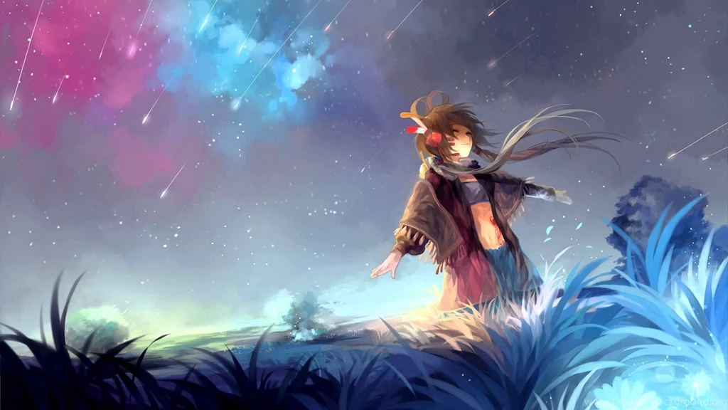 Girl And Pretty Scenery HD Wallpapers