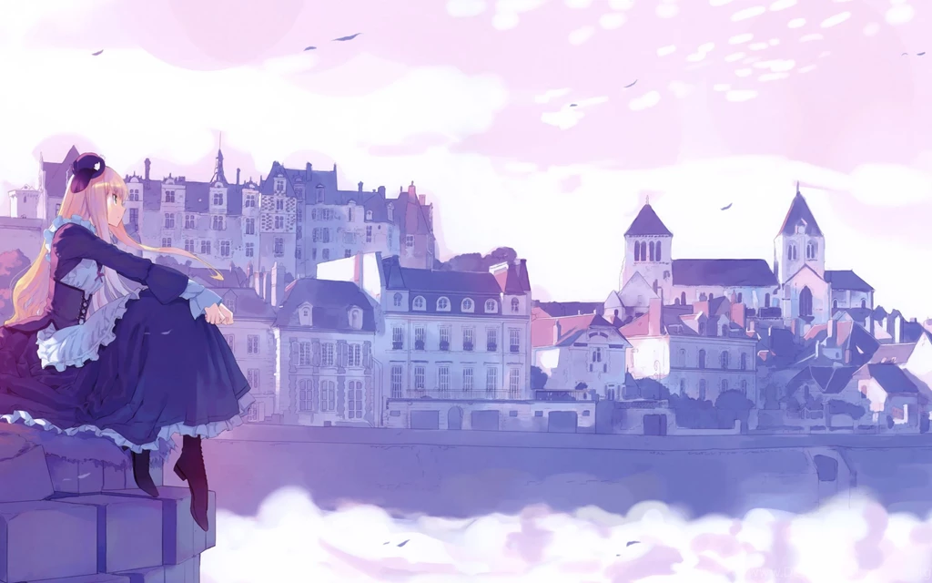 Pretty Anime City Wallpapers
