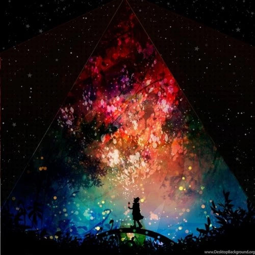 Anime Girl Pink Night Scenery Wallpapers This Is One Pretty Cool ...