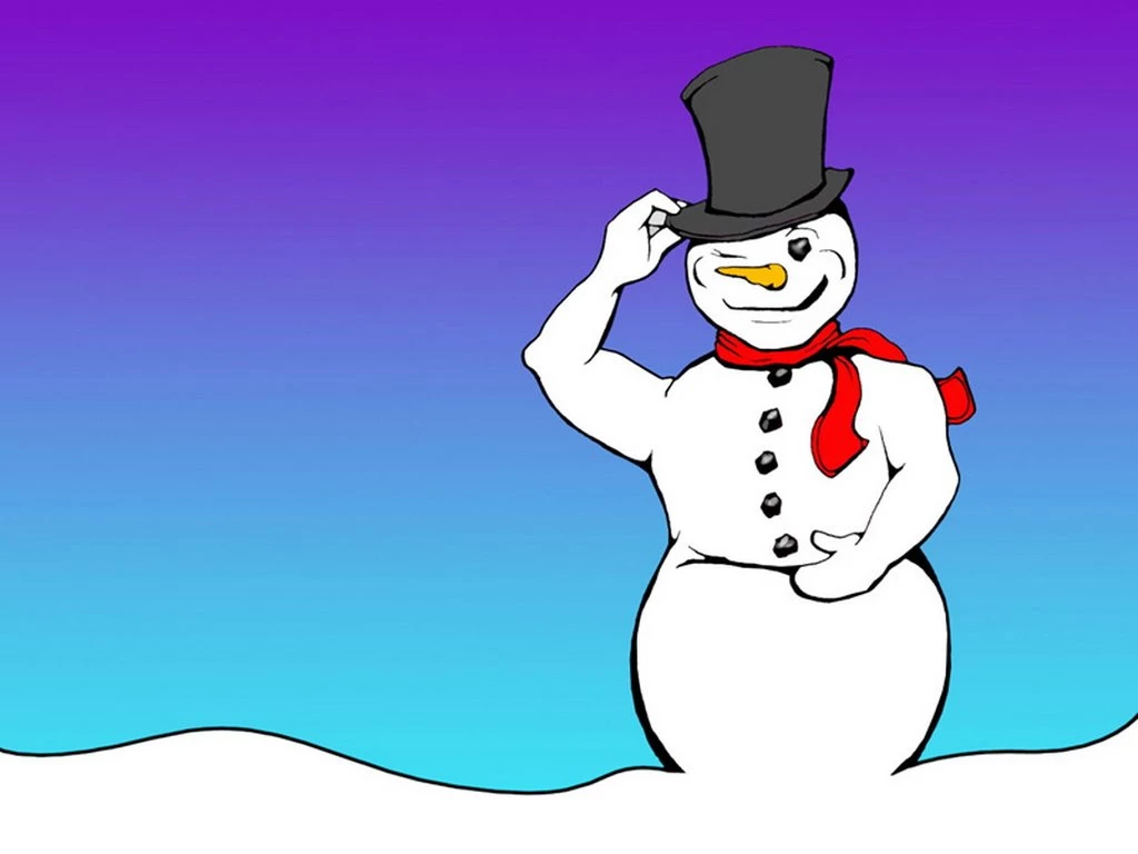 1024x768px Frosty The Snowman