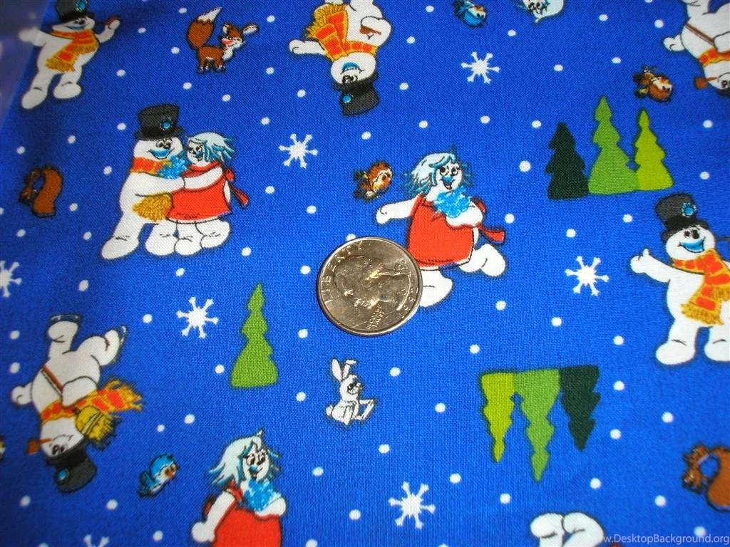 Christmas Currier & Ives Cotton Horse Sleigh Frosty The Snowman ...