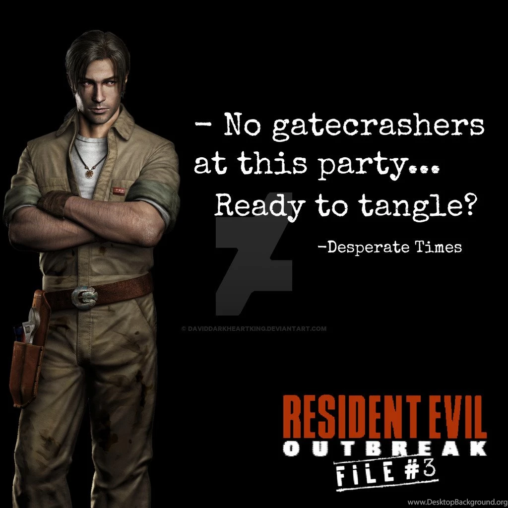 Resident Evil Outbreak Qoutes (David) By DavidDarkheartKing On ...