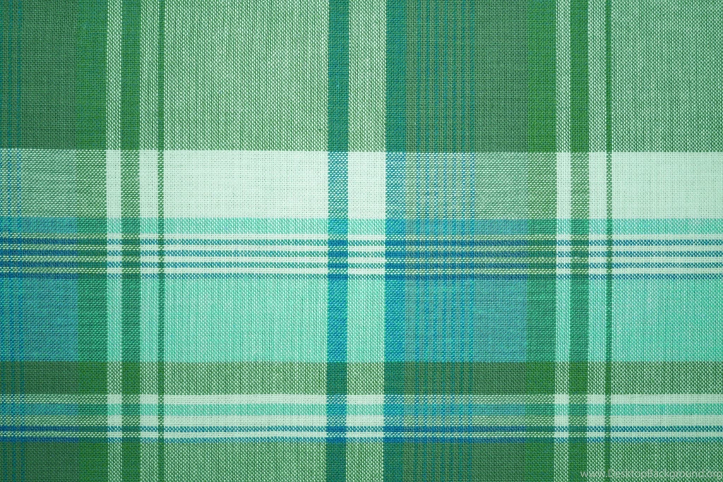 Green And Turquoise Plaid Fabric Texture Picture