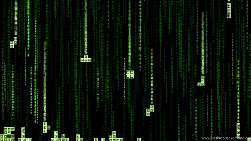 Tetris The Matrix Code Glitch Wallpapers
