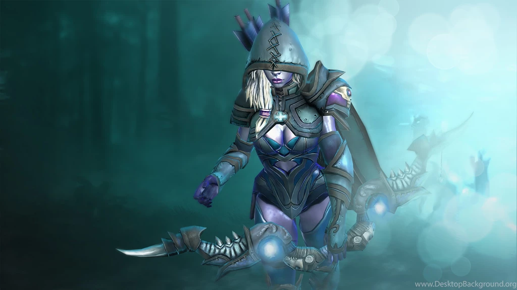 Download Wallpapers 2560x1440 Drow Ranger, Dota 2, Custom Skin Mac ...